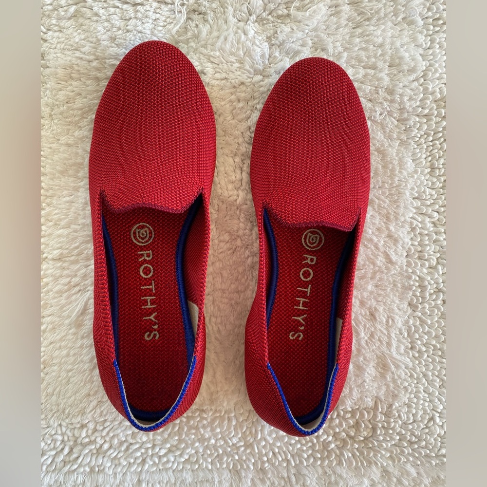 Gently used Rothy’s The Loafer in Red size W7